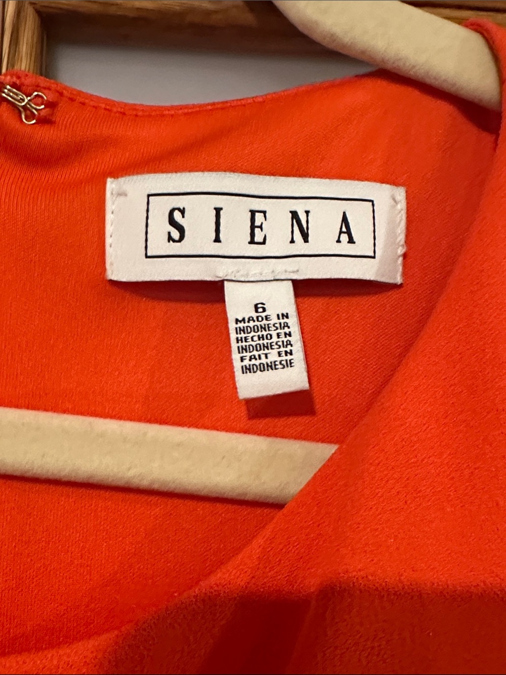 Twist-Front Cap Sleeve Mini Dress in Hot Coral - Picture 2 of 10